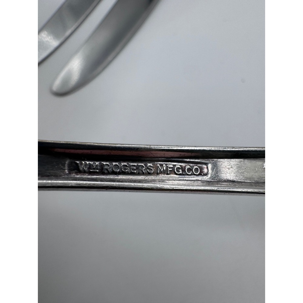 Vintage Rogers‎ Silverplate Flatware Mixed Lot Monogram H Floral Pattern 8 Pc - Picture 5 of 10